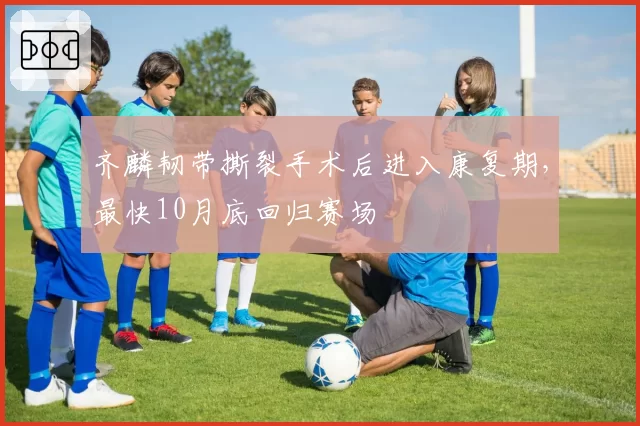 齐麟韧带撕裂手术后进入康复期，最快10月底回归赛场